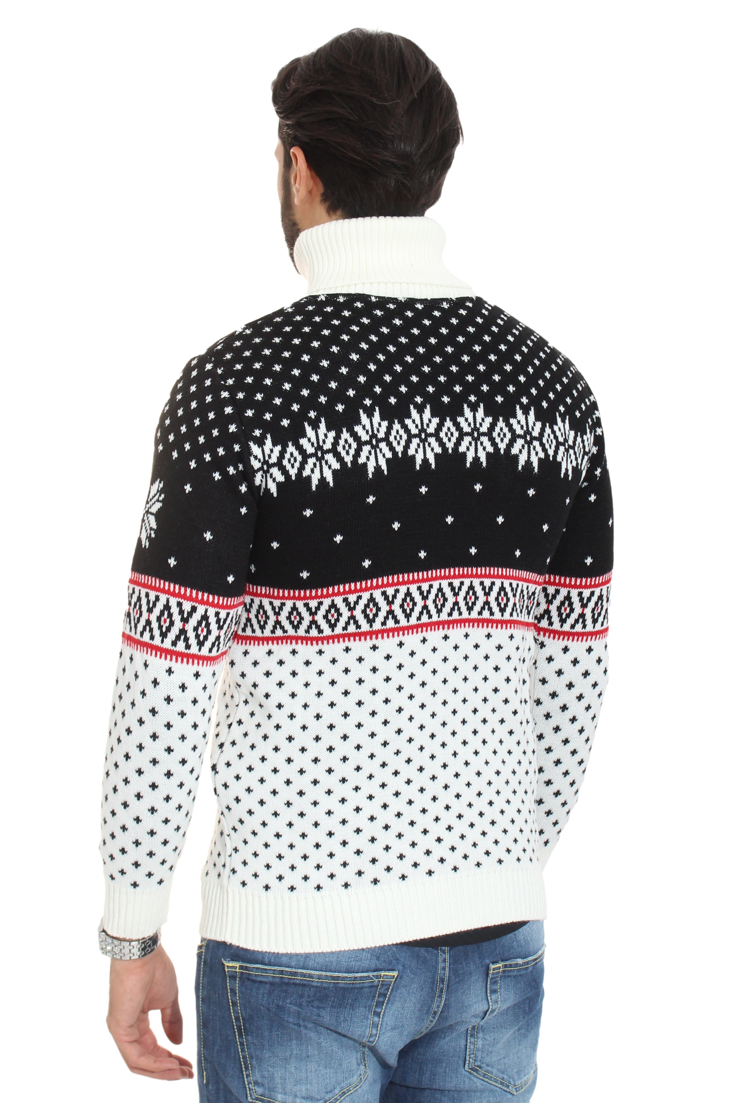 Maglione Uomo Dolcevita Christmas Con Renne Art. Mg66