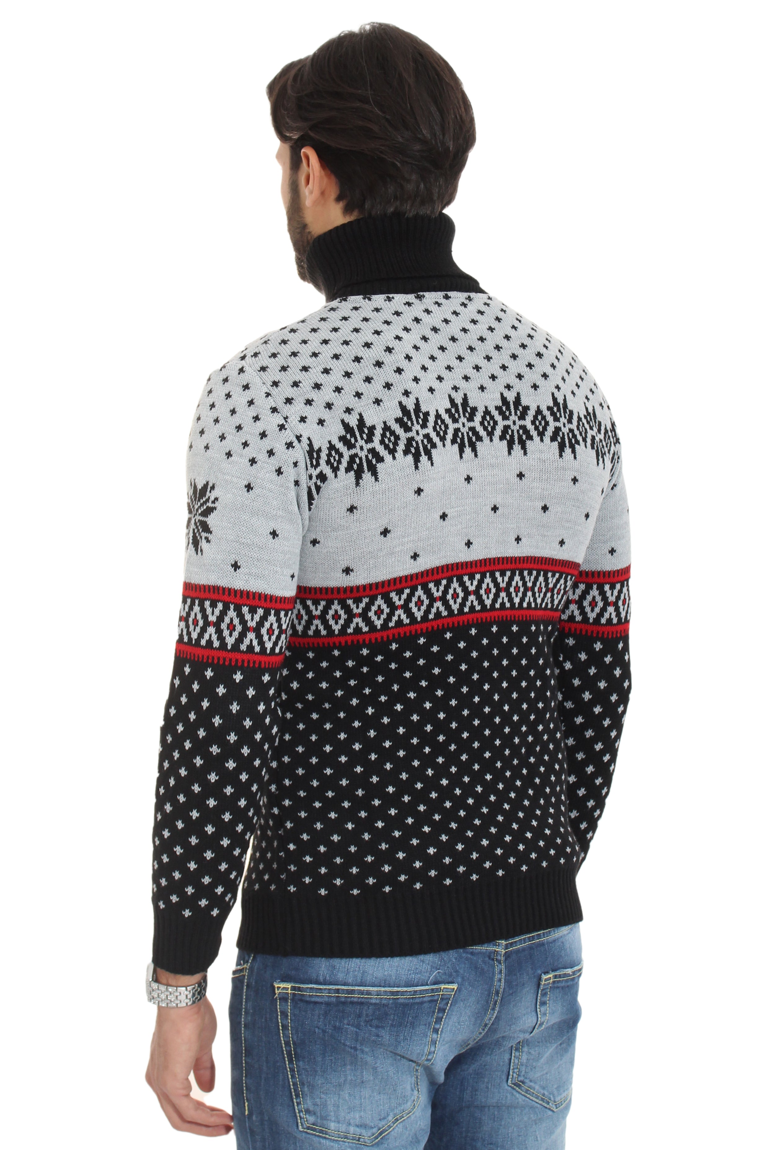 Maglione Uomo Dolcevita Christmas Con Renne Art. Mg66