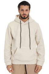 Felpa Uomo Teddy Ecopelliccia Con Cappuccio Art. Fe68 