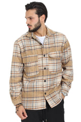 Giacca Camicione Over Flanella Scozzese Art. Cm119