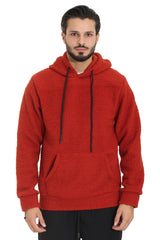 Felpa Uomo Teddy Ecopelliccia Con Cappuccio Art. Fe68 