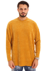 Maglione Uomo Ciniglia Over Size Taglio Vivo Art. Mg72