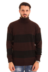 Maglione Uomo Dolcevita Fantasia Fasce Art. Mg77