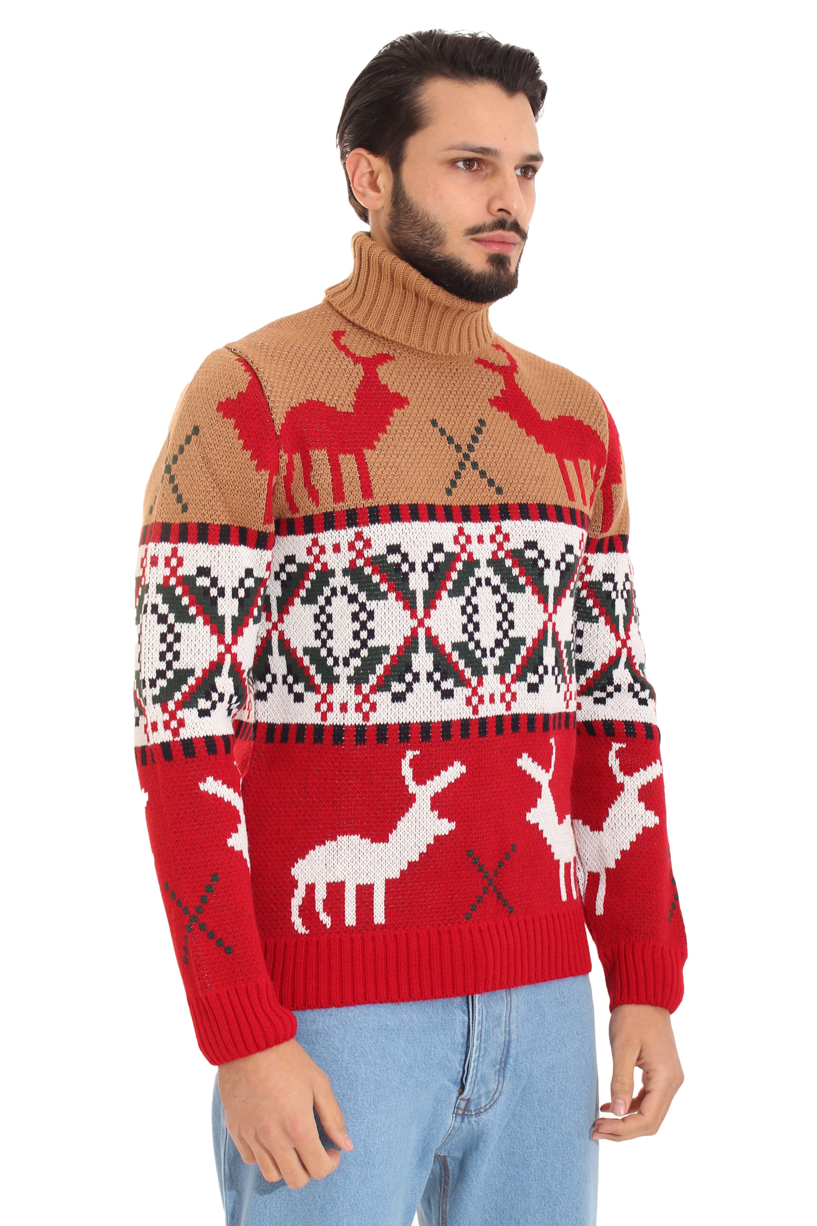 Maglione Dolcevita Uomo Collo Alto Christmas Art. Mg81