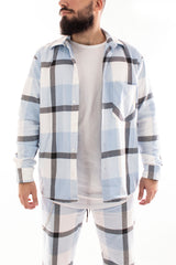 CAMICIA UOMO MOD.SCOZZESE CON TASCHINO FANTASIA QUADRI ART. CM79
