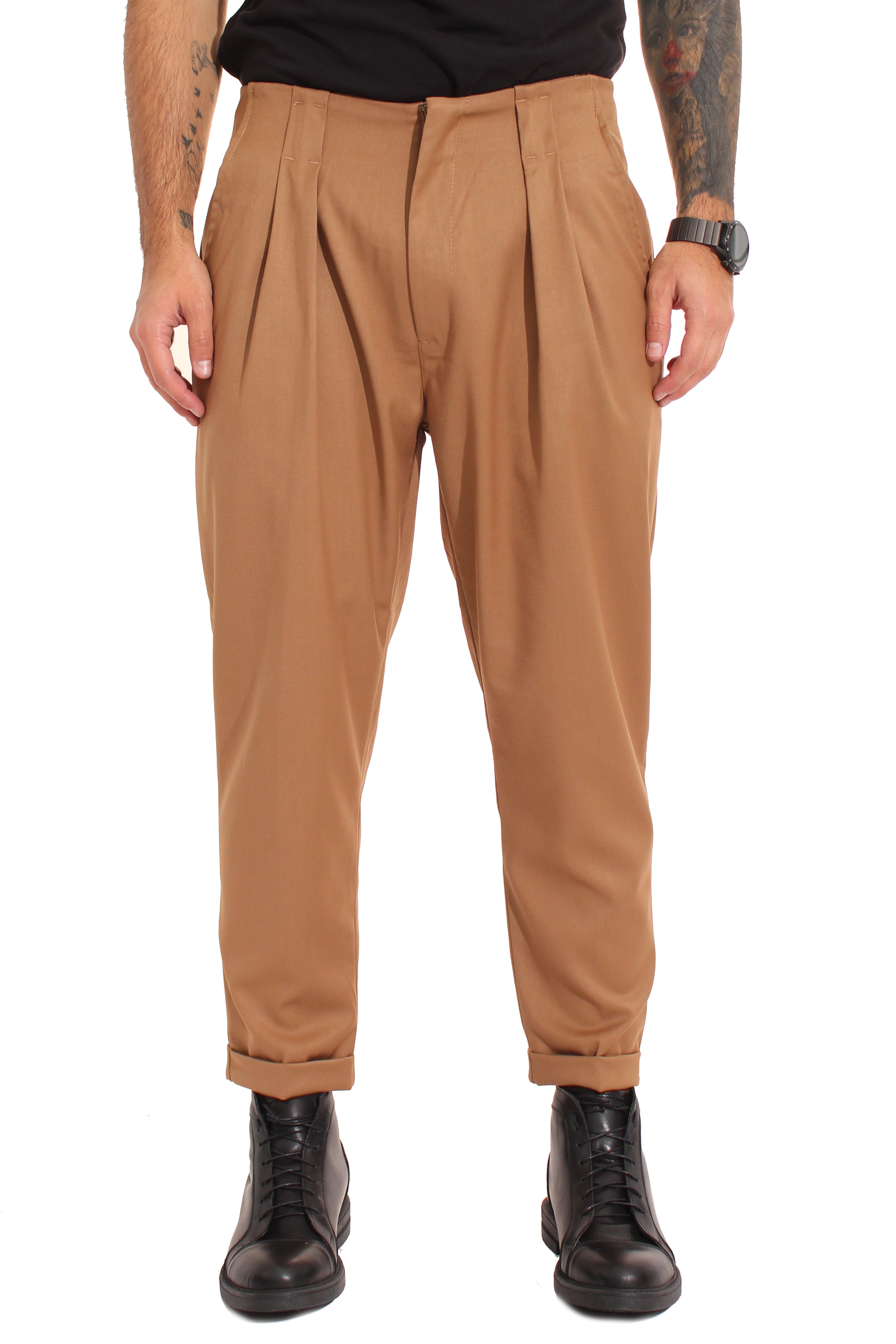 Pantalone Uomo Cavallo Basso Pinces Art. Pt112