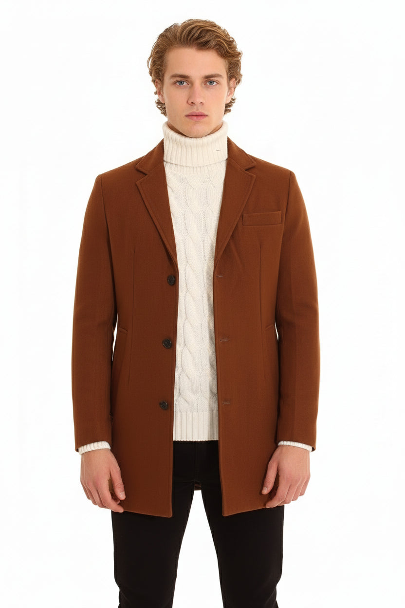 Cappotto Uomo Giacca Con Scollo A ''V'' Art. Cp01