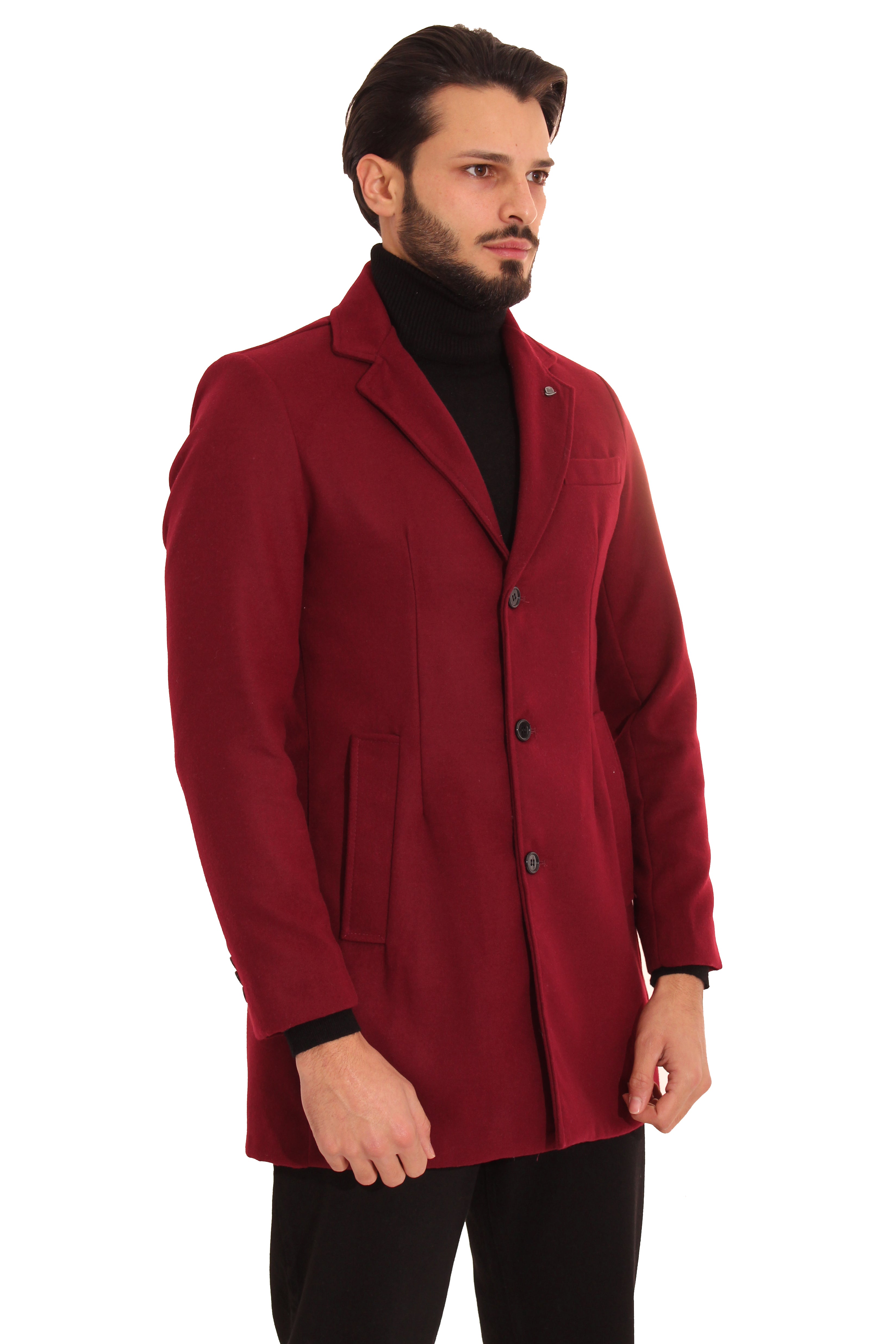 Cappotto Uomo Giacca Con Scollo A ''V'' e Spilla Art. Cp01