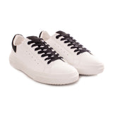 Sneakers bassa tinta unita con retro nero e lacci ricambiabili  art. sc40