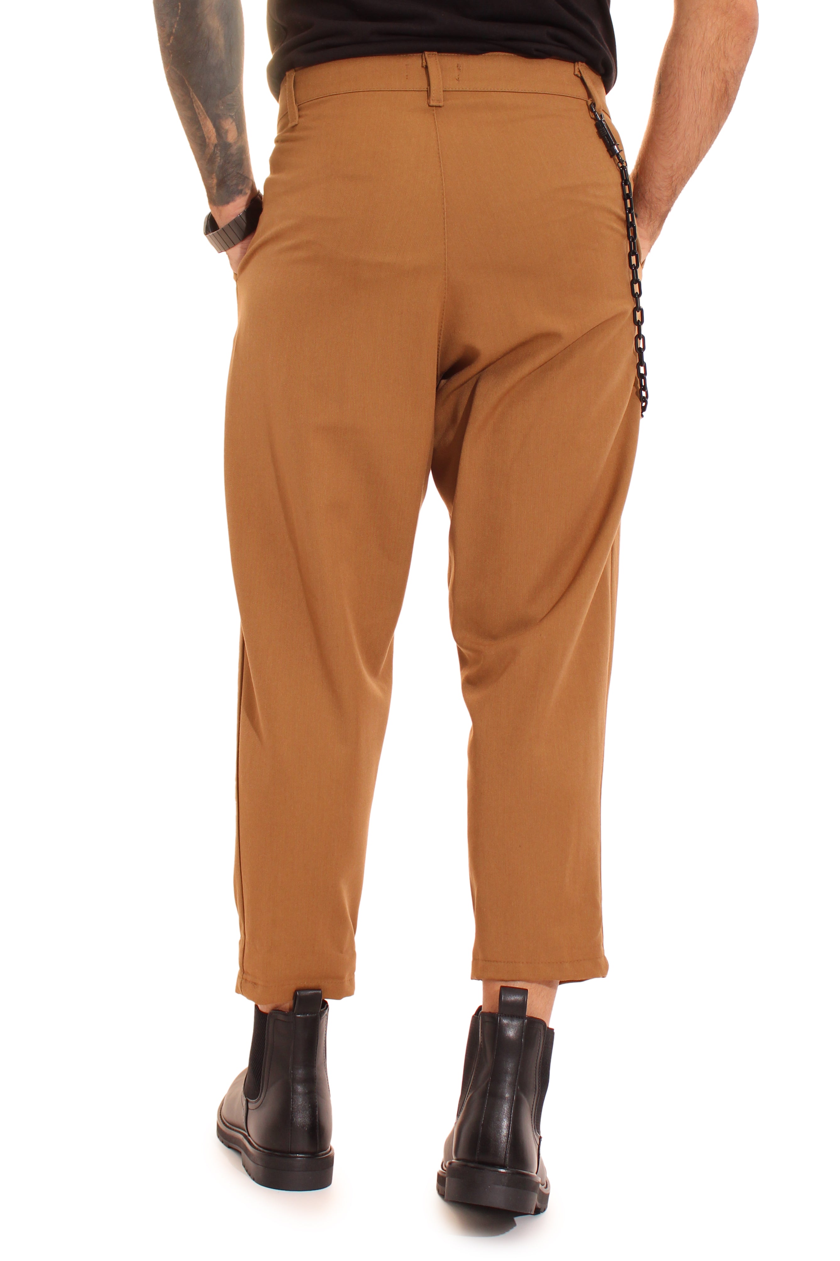 Pantalone Uomo Casual Con Bottone Catena laterale Art. Pt116