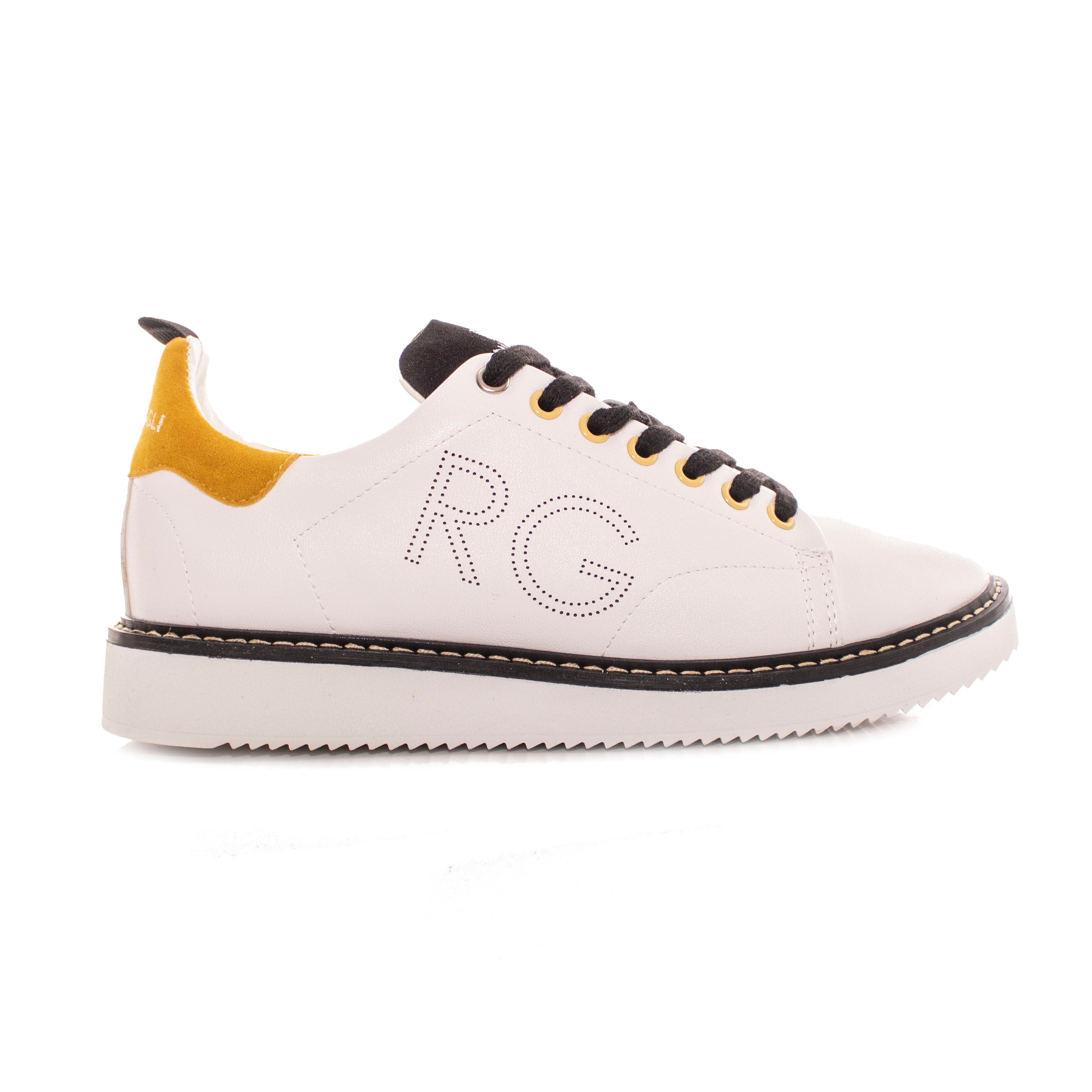SNEAKERS UOMO BASSE ROMEO GIGLI CON RICAMO E RETRO SCAMOSCIATO