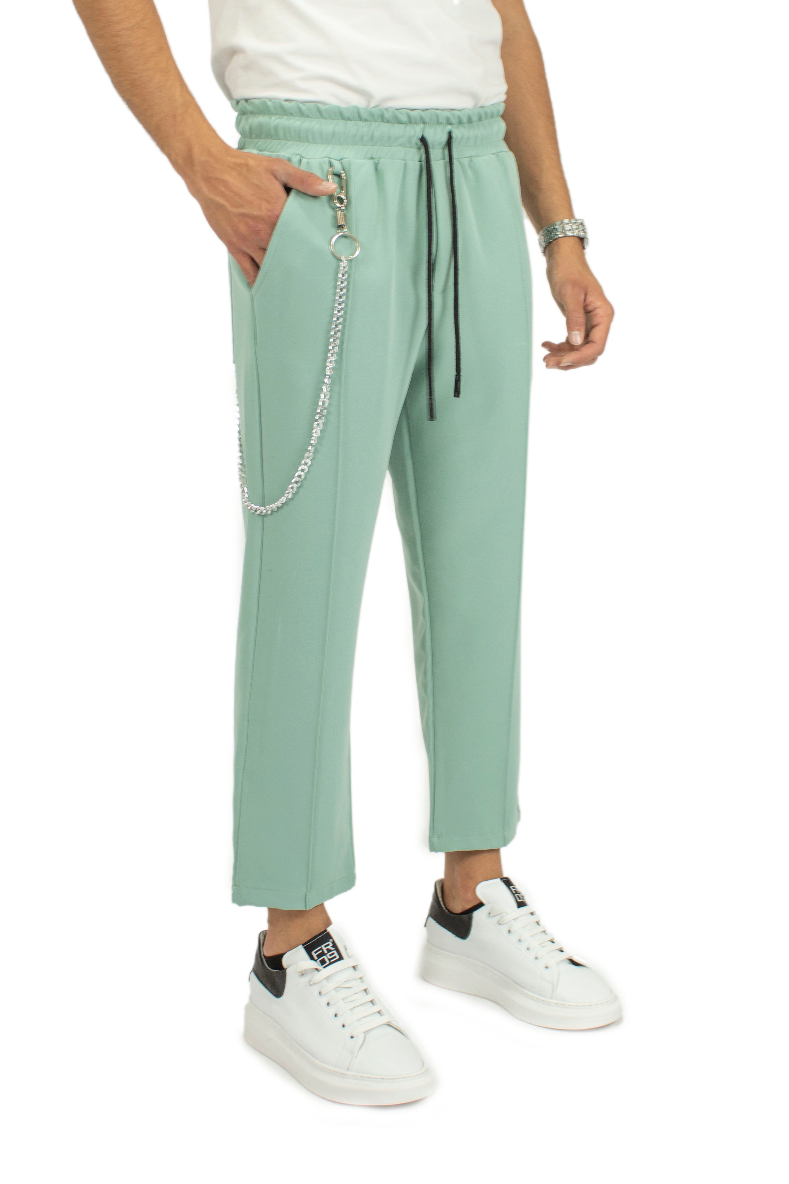 Pantalone Casual Vita Jogger Con Catena Art. Pt125