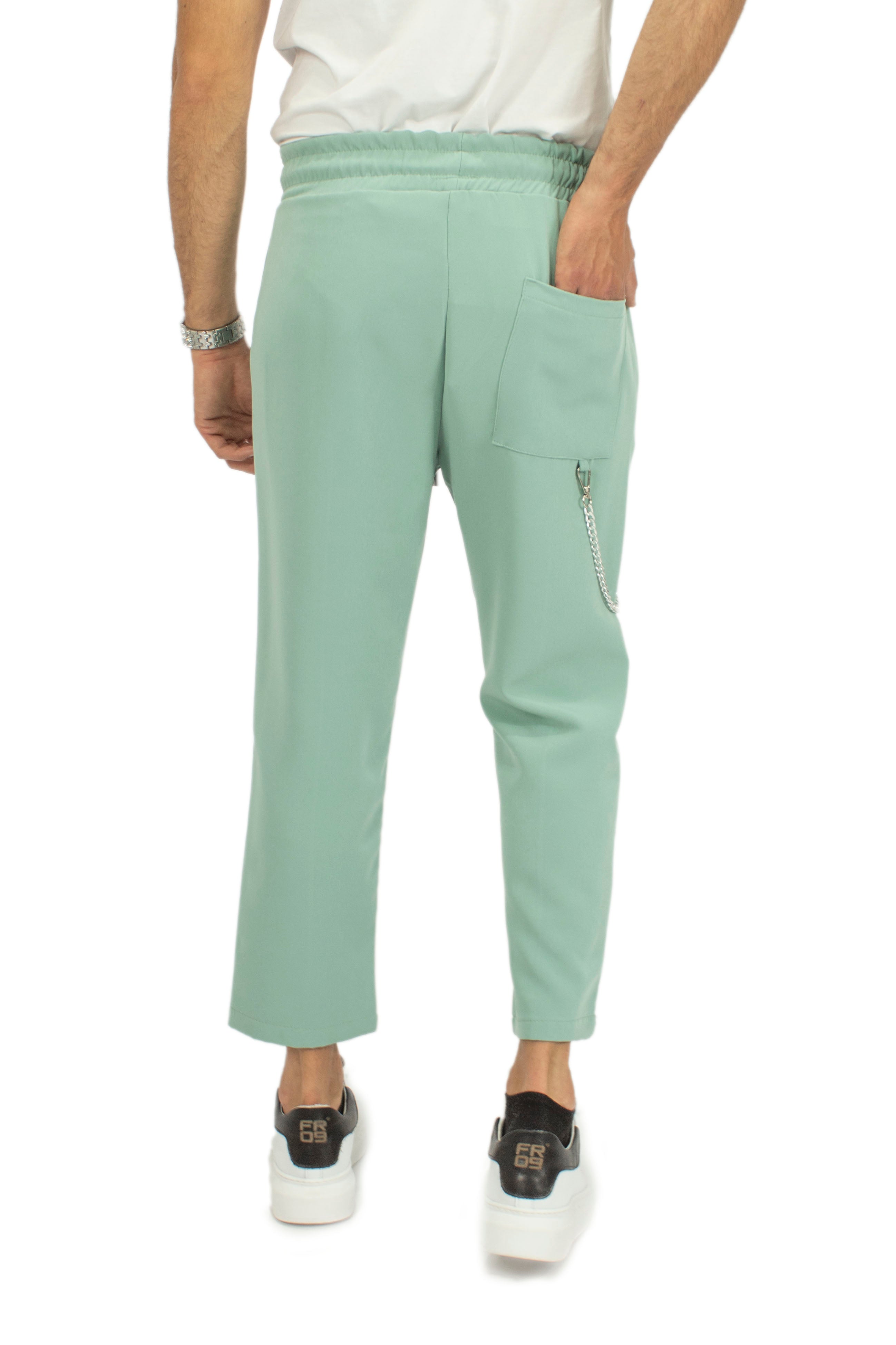 Pantalone Casual Vita Jogger Con Catena Art. Pt125