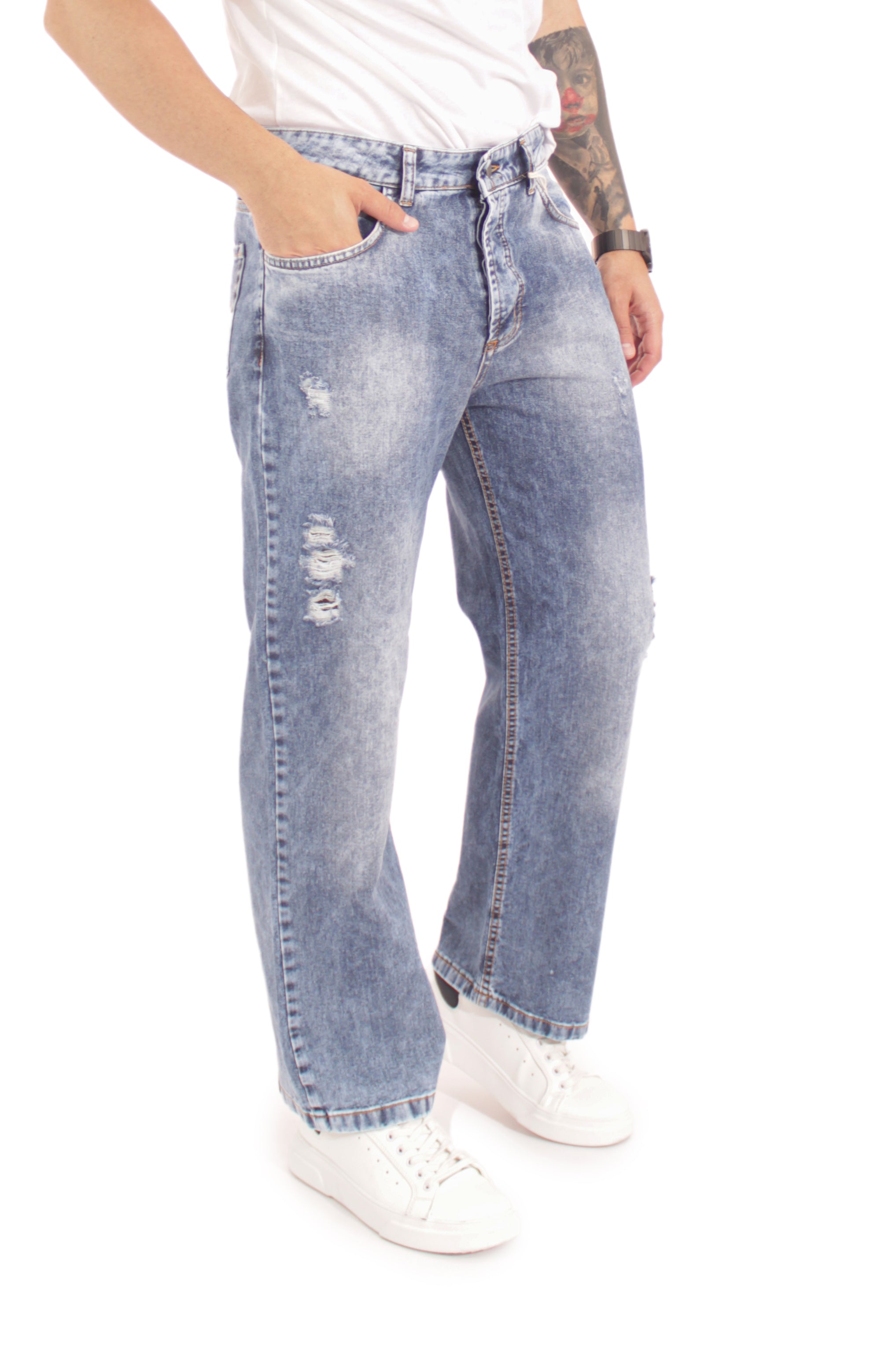 Jeans a palazzo on sale uomo