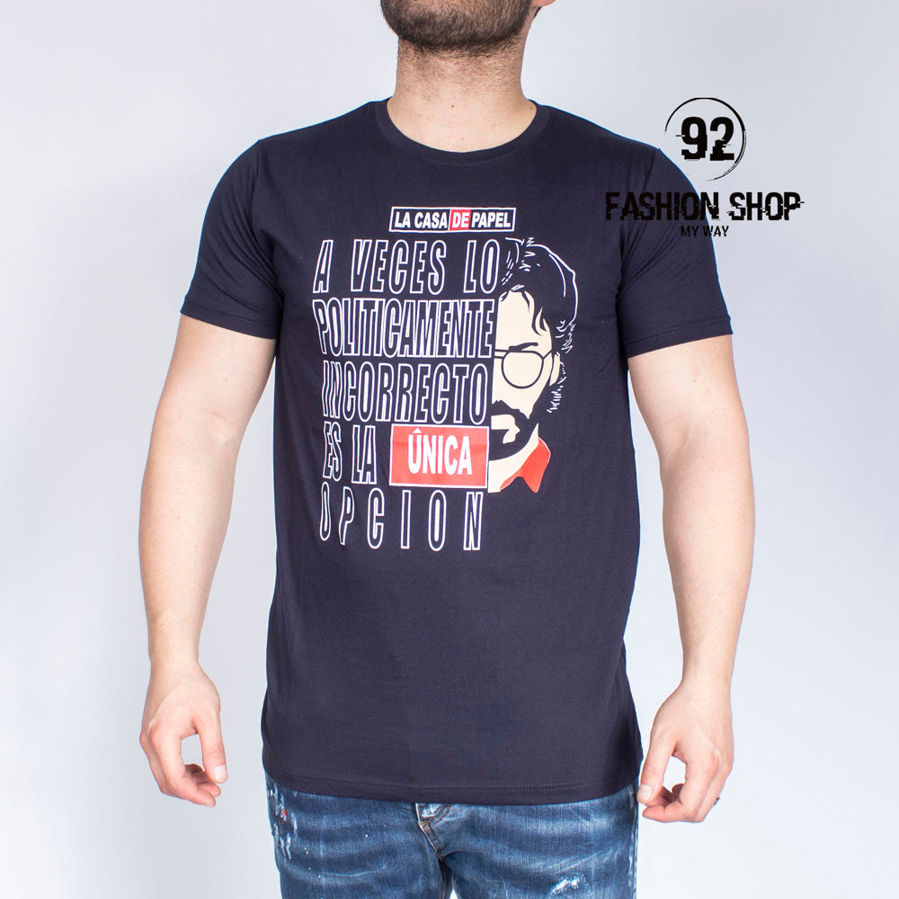 T-Shirt Uomo La Casa De Papel Il Professore Art. Ts39