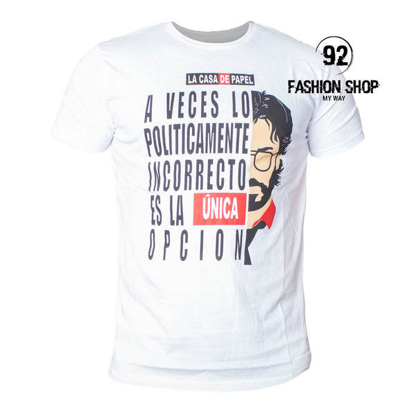 T-Shirt Homme La Casa De Papel Le Professeur Art. Ts39
