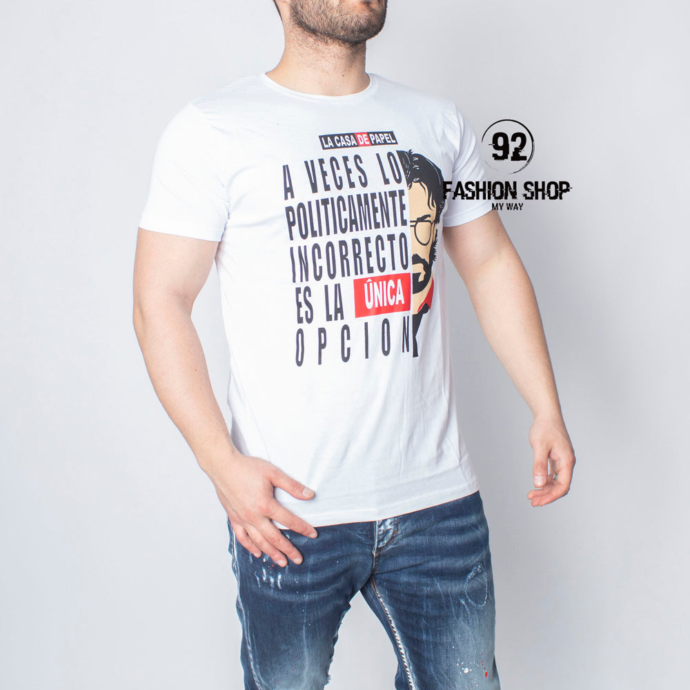 T-Shirt Uomo La Casa De Papel Il Professore Art. Ts39