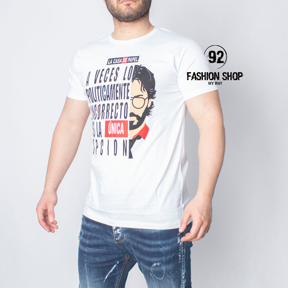 T-Shirt Uomo La Casa De Papel Il Professore Art. Ts39