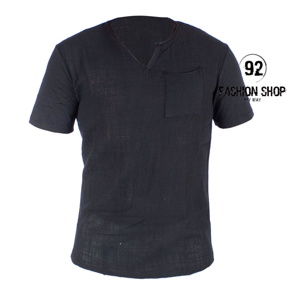 T-shirt homme Mod. Capri 3 boutons avec poche Art. Ts60