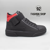 SCARPE SNEAKERS UOMO REFLEX COLLO ALTO CON STRISCIA LATERALE RIFLETTENTE